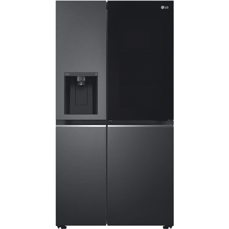 LG GSXV91MCLE GSX Side-by-Side-Kühlschrank, freistehend, matte black, Wasser- und Eiswürfelspender, Wassertank, Breite 91.3 cm, Energieklasse E – Bild 2