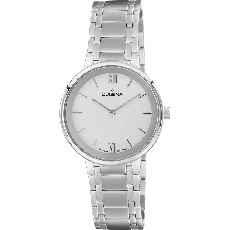 Dugena Damen Armbanduhr Cosima 4460996 Saphirglas 33mm silberfarben