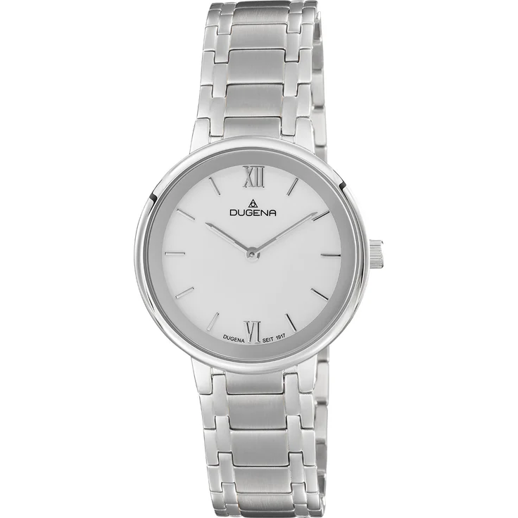 Dugena Damen Armbanduhr Cosima 4460996 Saphirglas 33mm silberfarben – Bild 1