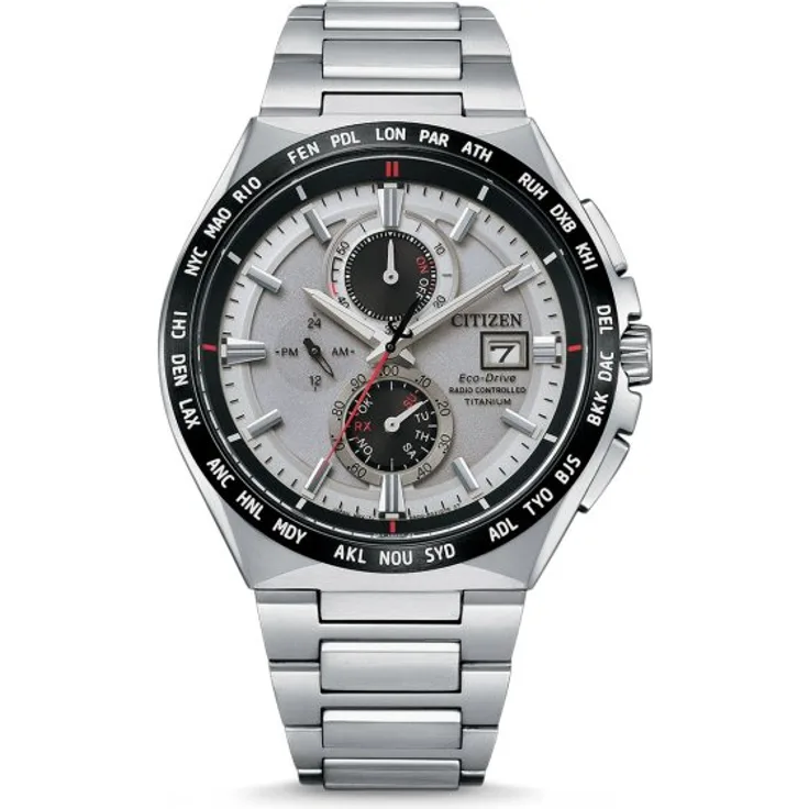 Citizen AT8234-85A Eco-Drive Funkuhr Titanium 45mm 10ATM