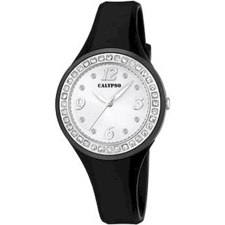 Calypso Damenuhr K5567 F,Analoguhr, 24 mm, schwarz