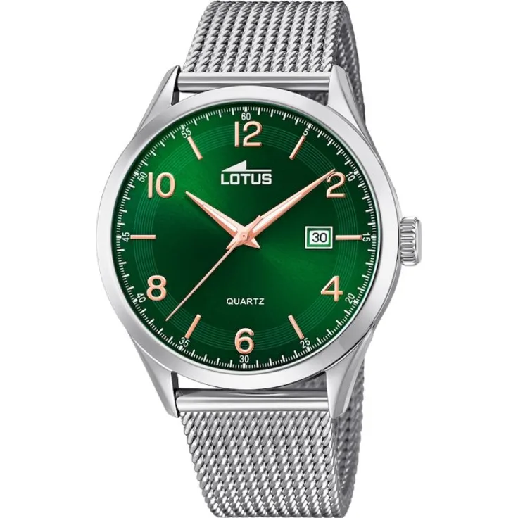 Lotus Armbanduhr Herren Chronograph 18631 2, Quarzuhr, 43 mm, silber