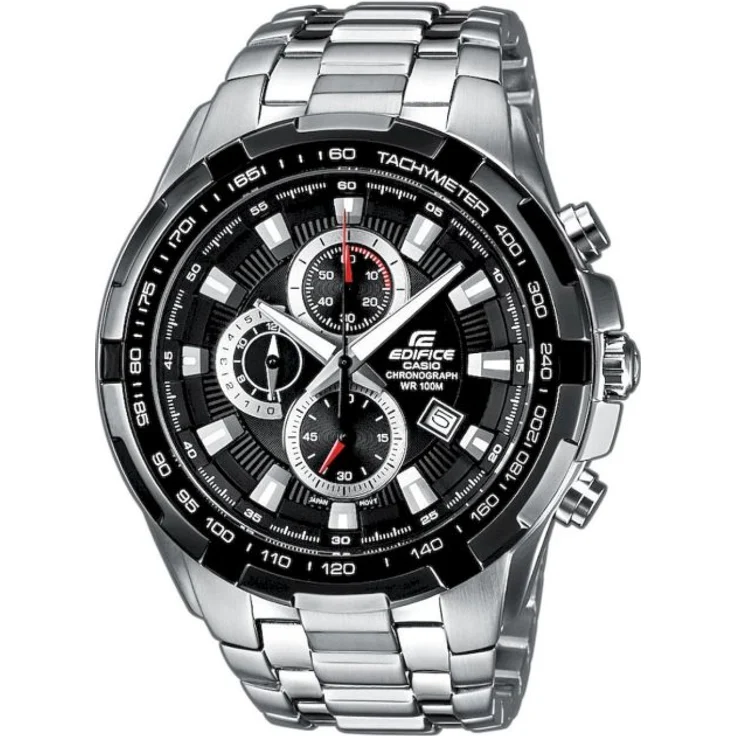 Casio Armbanduhr Herren Chronograph Edifice Chronograph EF 539D 1AVEF, Quarzuhr, 49 mm, silber – Bild 1