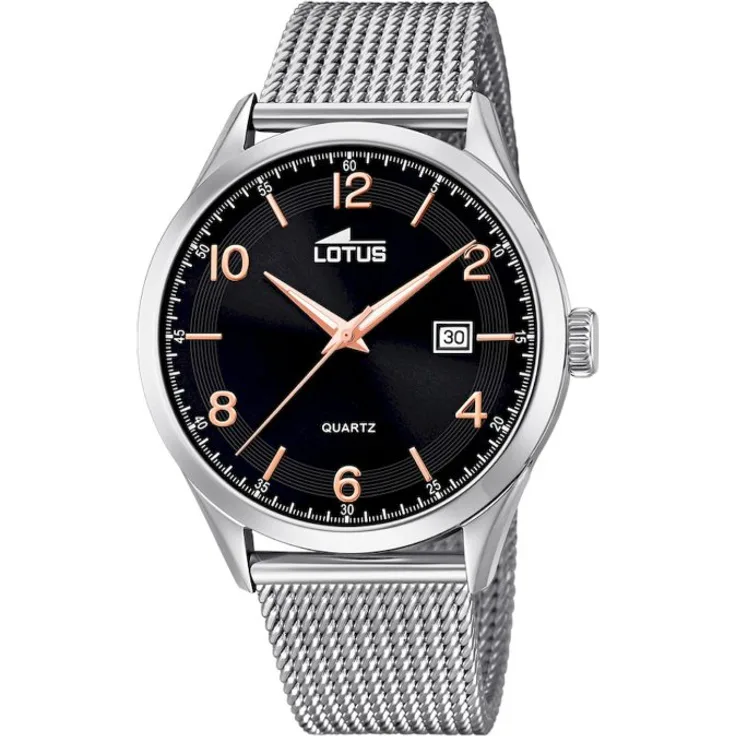 Lotus Armbanduhr Herren Chronograph 18631 4, Quarzuhr, 43 mm, silber
