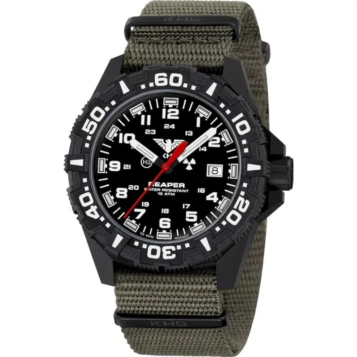 KHS Armbanduhr Herren Reaper MKII KHS.RE2F.NSGO, Quarzuhr