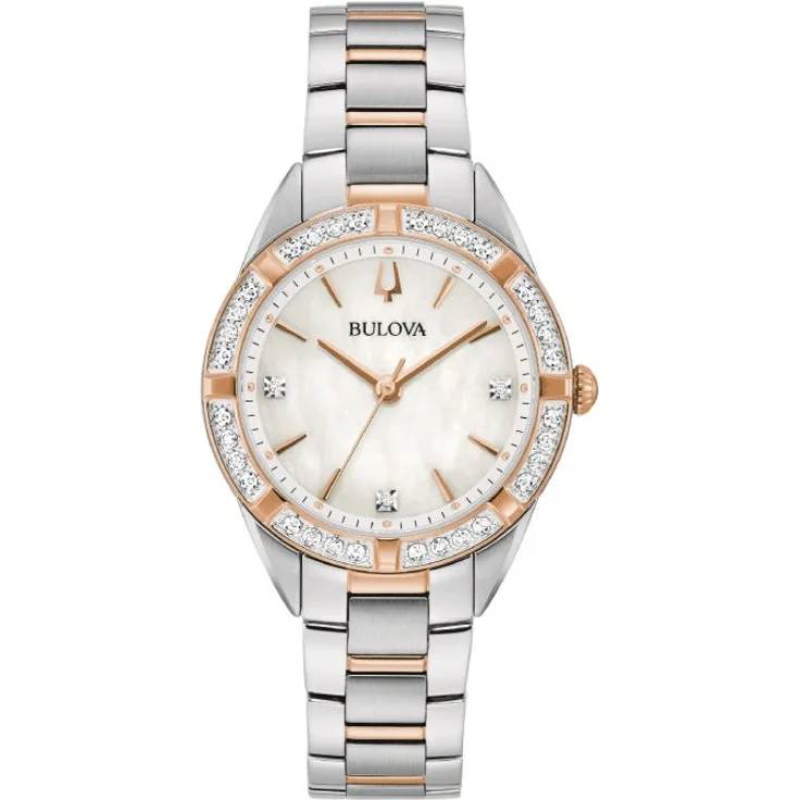 Bulova Damen Armbanduhr 98R281 Classic Diamond