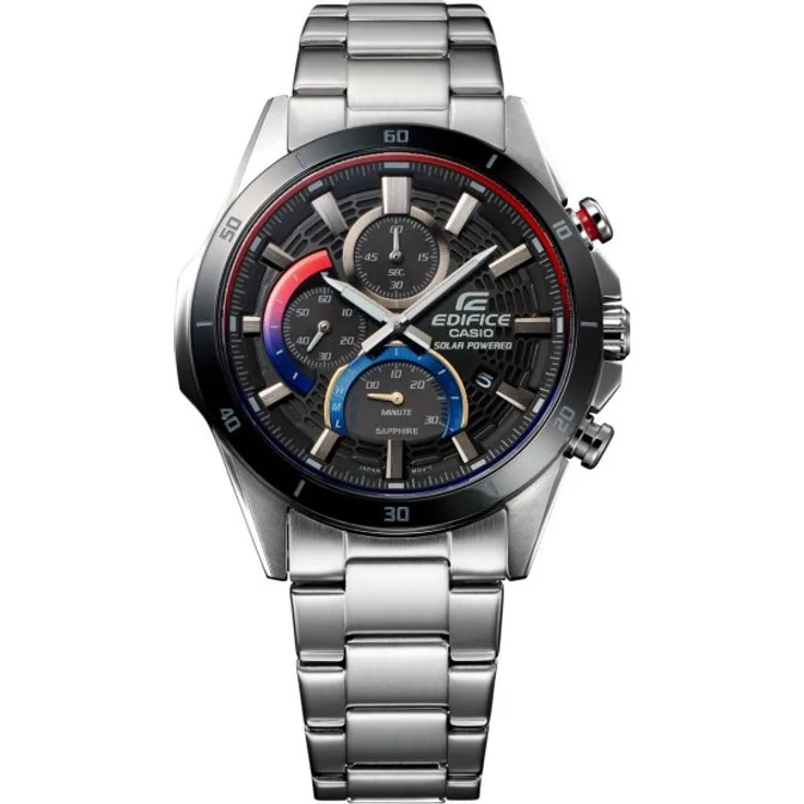 Casio Armbanduhr Herren Solar Edifice EFS S610HG 1AVUEF, Chronograph, silber