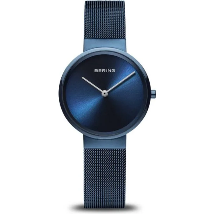 Bering Armbanduhr Damen Quarz Classic 14531 397, Quarzuhr, 31 mm, blau