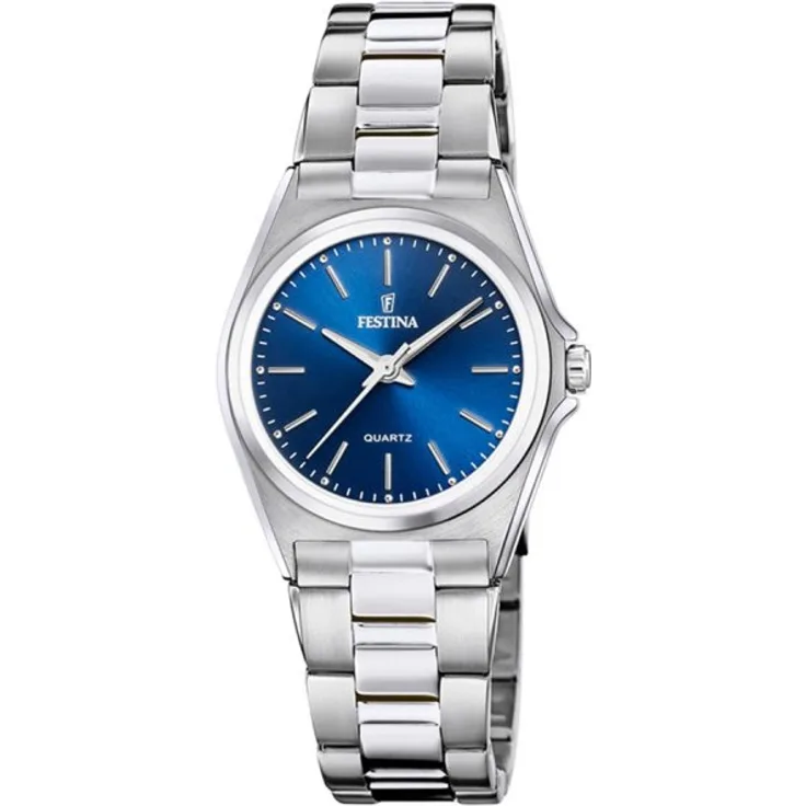 Festina Armbanduhr Damen Quarz Classic F20553 3, Quarzuhr, 24 mm, silber