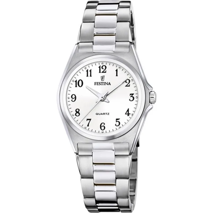 Festina Armbanduhr Damen Quarz Classic F20553 1, Quarzuhr, 24 mm, silber