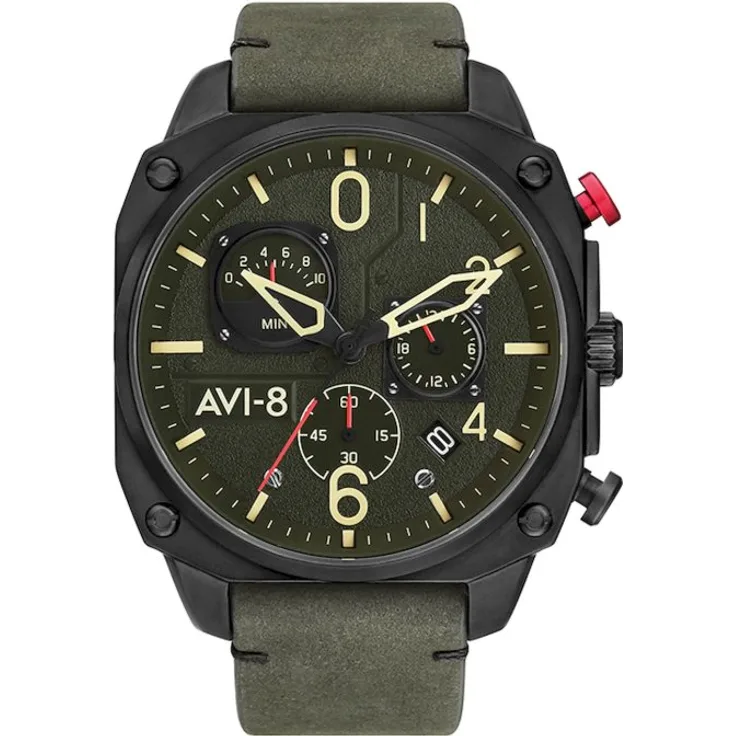 AVI 8 Armbanduhr Herren Hawker Hunter AV 4052 08, Quarzuhr, 22 mm, grün