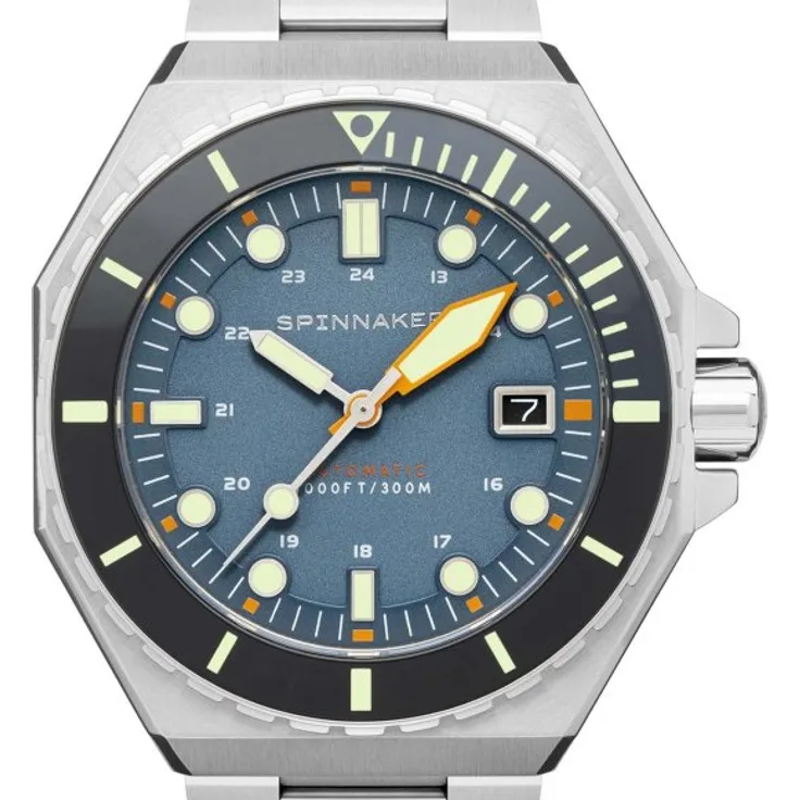 Spinnaker Armbanduhr Herren Dumas SP 5081 DD, Automatikuhr, 44 mm, silber
