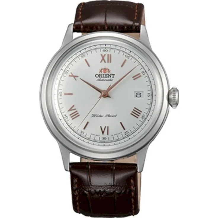 Orient Armbanduhr Automatik Lederband 40.5mm AC00008W, Automatikuhr, 40 mm, schwarz