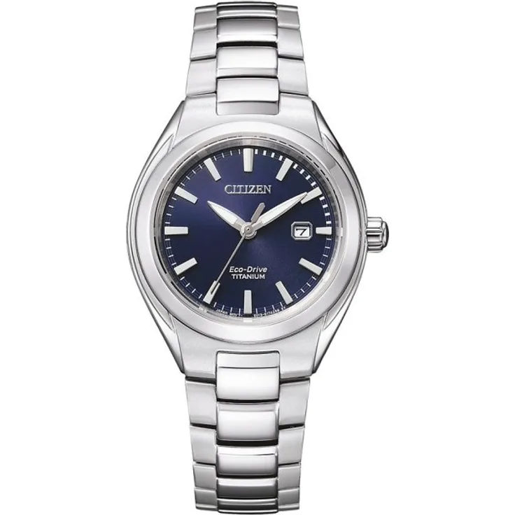 Citizen Damenuhr Titanium Solar EW2610 80L, Solaruhr, 31 mm, silber