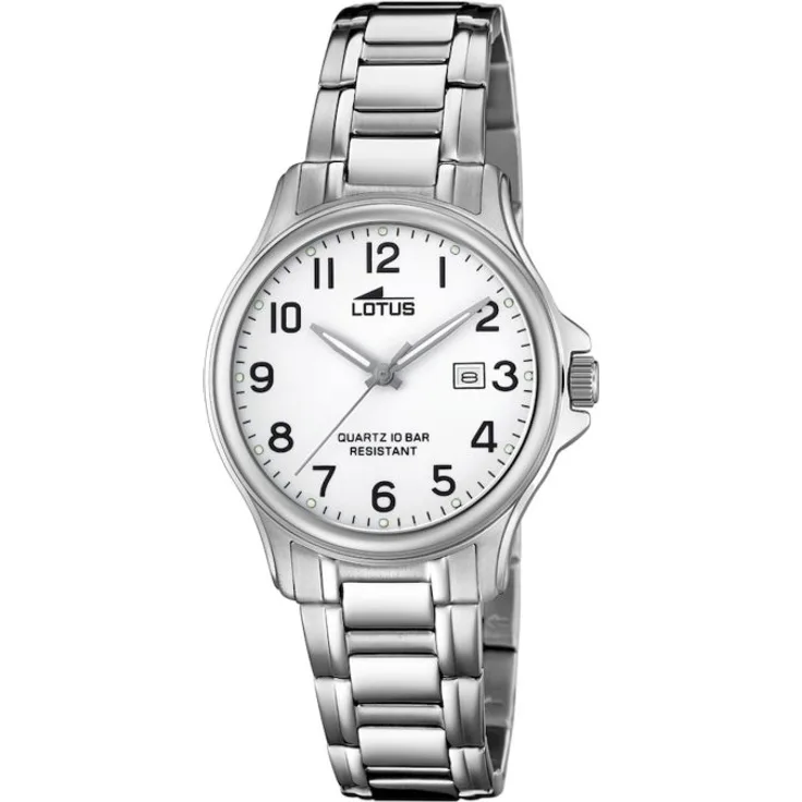 Lotus Armbanduhr Damen 18655 1, Quarzuhr, 32 mm, silber