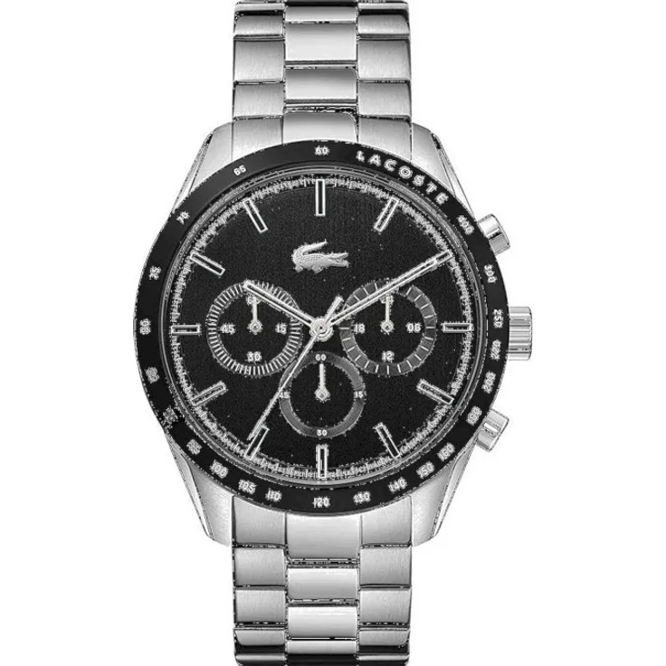 Lacoste Armbanduhr Herren 2011079, Quarzuhr, 42 mm, silber