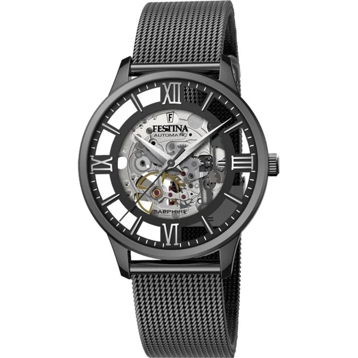 Festina Herren Uhr Automatik F20535/1 Edelstahlarmband – Bild 1