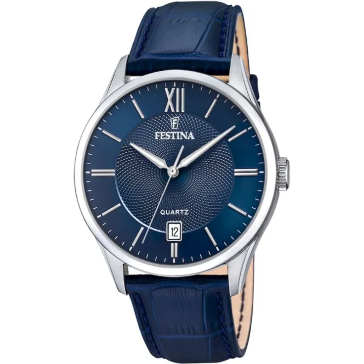 Festina Armbanduhr Herren Chronograph F20426 2,Analoguhr, 43 mm, blau