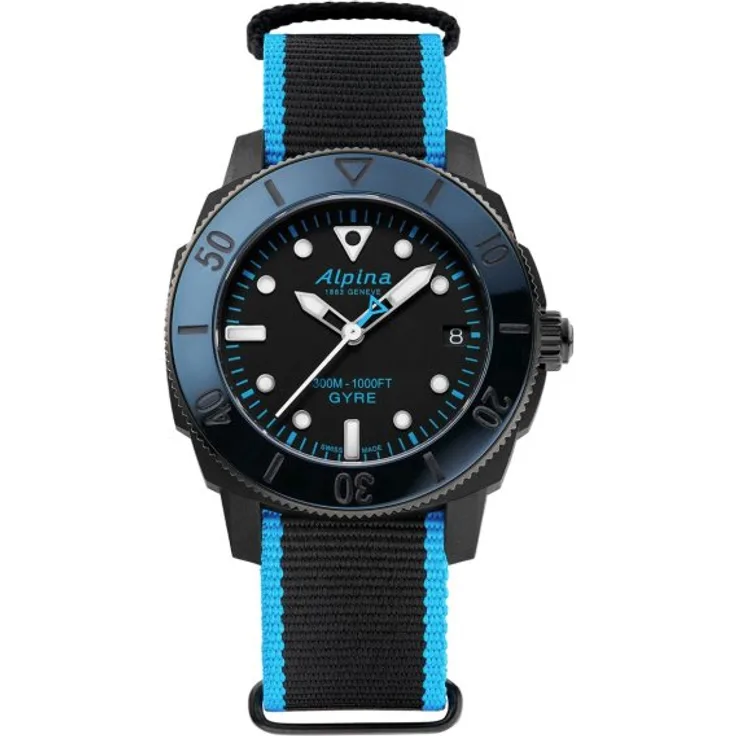 Alpina Armbanduhr Damen Automatik Seastrong Diver Comtesse AL 525LBN3VG6, Automatikuhr, 36 mm, bicolor