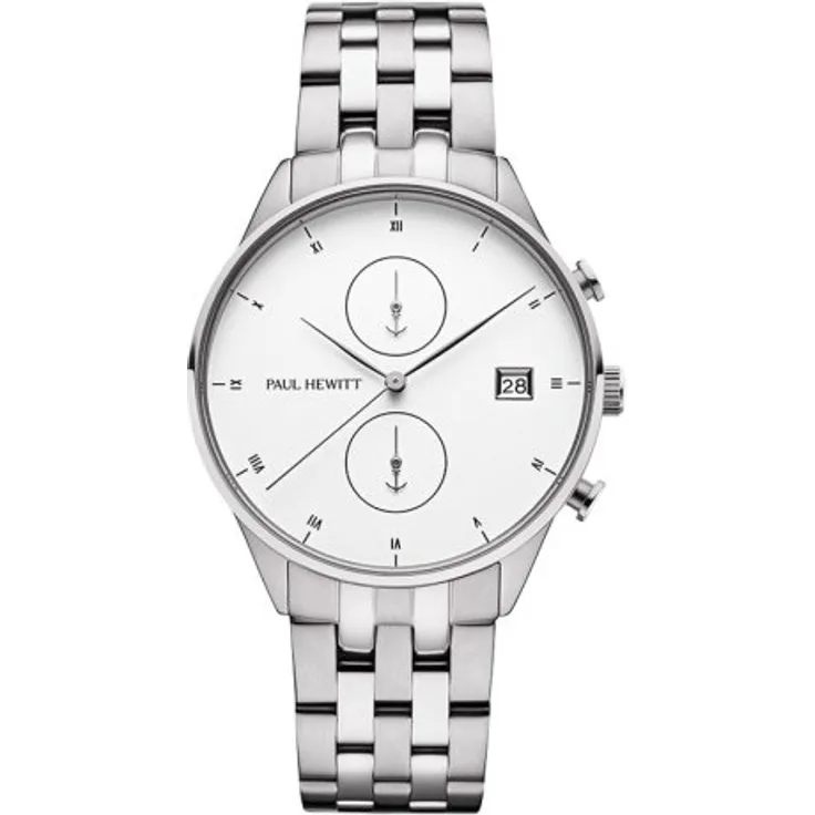 Paul Hewitt Damenuhr MAYFLOWER PH004387, Quarzuhr, 40 mm, silber