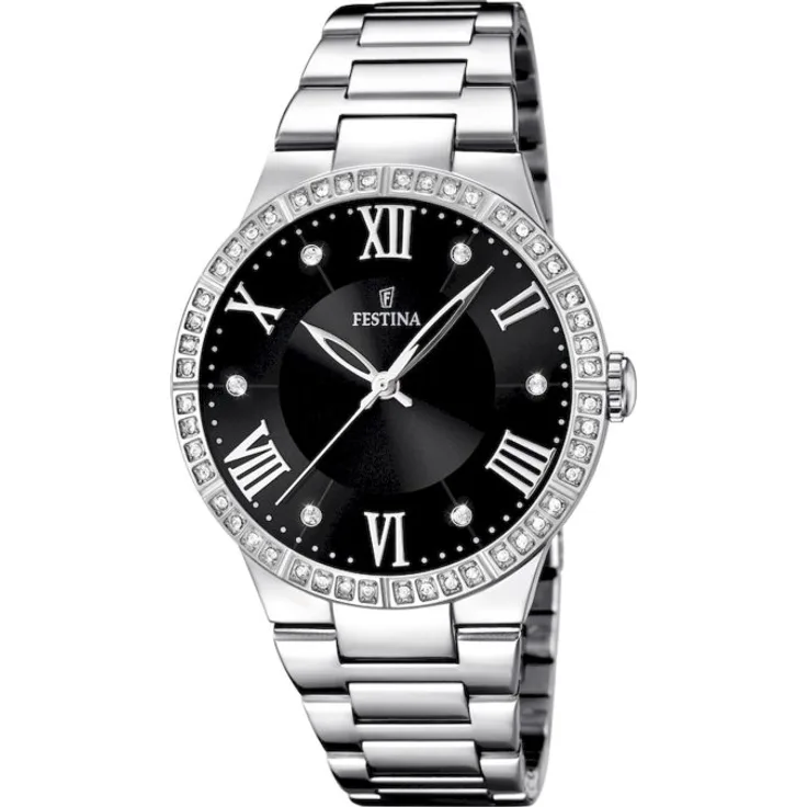 Festina Armbanduhr Damen Trend F16719 2, Analoguhr, 36,8 mm, silber