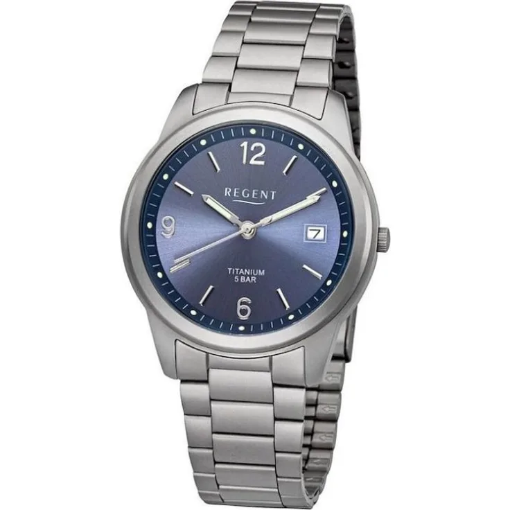 Regent Herren Armbanduhr F 1173 Titan