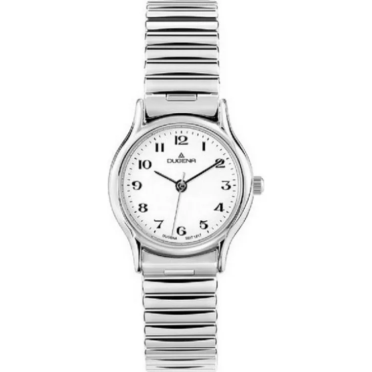 Dugena Armbanduhr Damen Basic 4460534, Quarzuhr, 23 mm, silber