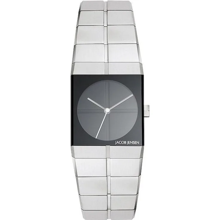 Jacob Jensen Armbanduhr Damen Icon 220, Quarzuhr, silber