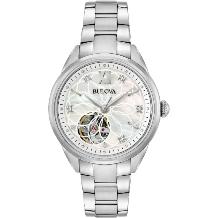Bulova 96P181 Klassik Automatik Damen 34mm 3ATM