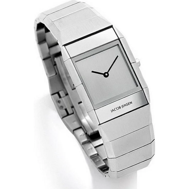 Jacob Jensen Armbanduhr Damen Saphir 562, Analoguhr, silber