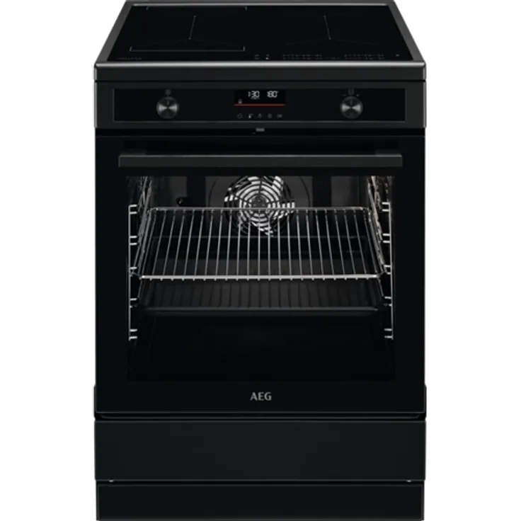 AEG CIB6490APB Herd, Standgerät, Energieeffizienzklasse A+, Garraum 73 l, Breite 59,6 cm, groß (ab 65 l), Induktionskochfeld, 4 Zonen, schwarz