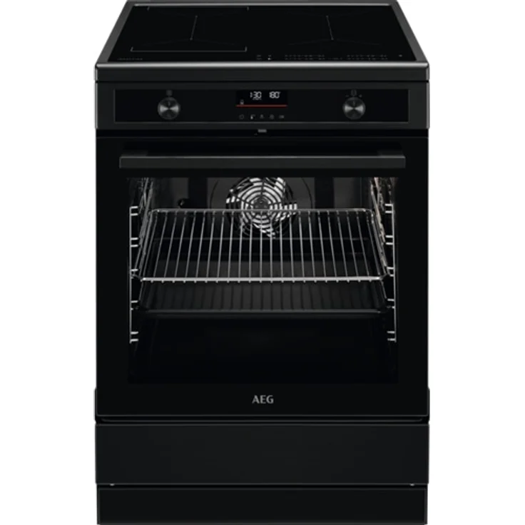 AEG CIB6490APB Herd, Standgerät, Energieeffizienzklasse A+, Garraum 73 l, Breite 59,6 cm, groß (ab 65 l), Induktionskochfeld, 4 Zonen, schwarz – Bild 1