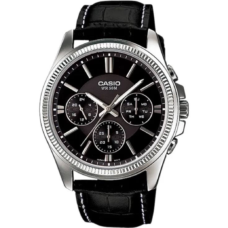 Casio Collection, Quarzuhr, 42 mm, silber