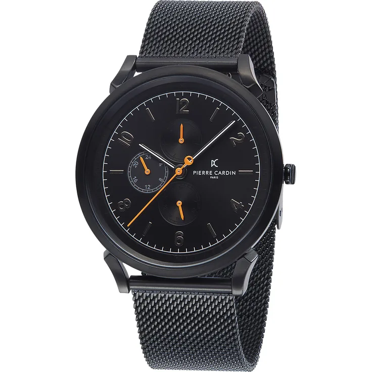 Pierre Cardin Pigalle Nine Cpi.2031 Herrenuhr, Quarzuhr, 44 mm, schwarz
