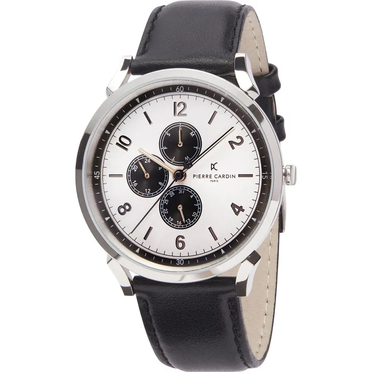 Pierre Cardin Pigalle Nine Cpi.2029 Herrenuhr, Quarzuhr, 44 mm, silber