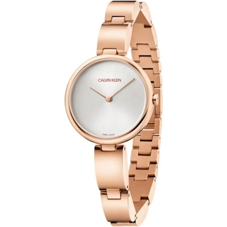 Calvin Klein Stately K9u23646 Damenuhr, Quarzuhr, 46 mm, silber