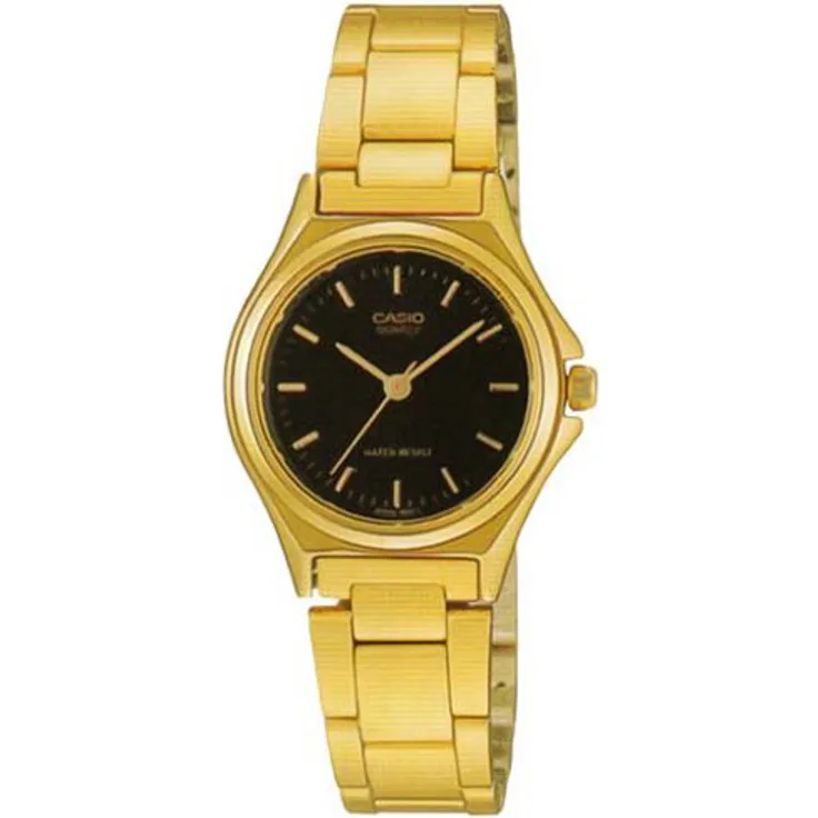 Casio Collection, Quarzuhr, 27 mm, gold, schwarz