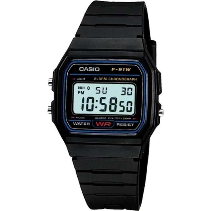 Casio Vintage F-91W, schwarz