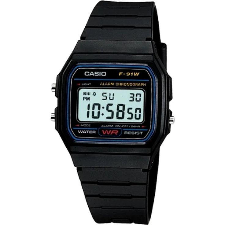 Casio Vintage F-91W, schwarz – Bild 1