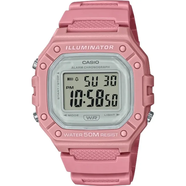Casio Damen Uhr W-218HC-4AVEF Resin, digital