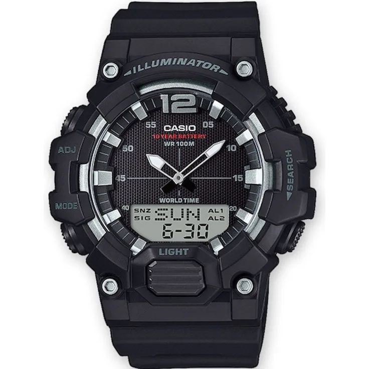 Casio Illuminator Black, Quarzuhr, 53 mm 