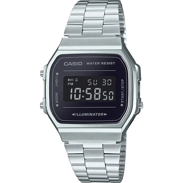 Casio Vintage Iconic, A168WEM-1EF, silber schwarz – Bild 1