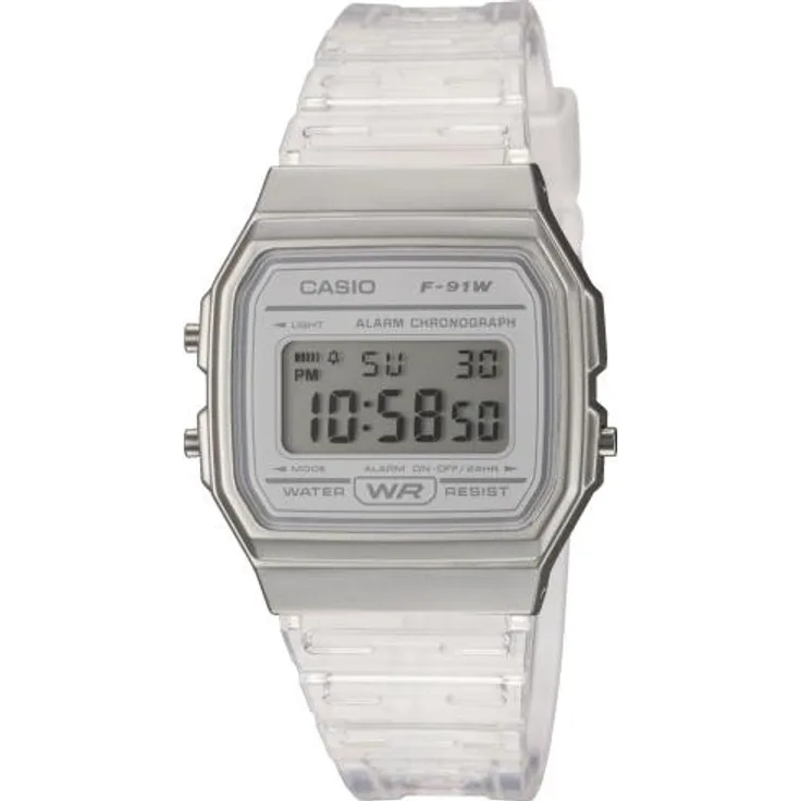 Casio Unisex Uhr F-91WS-7EF Resin weiß