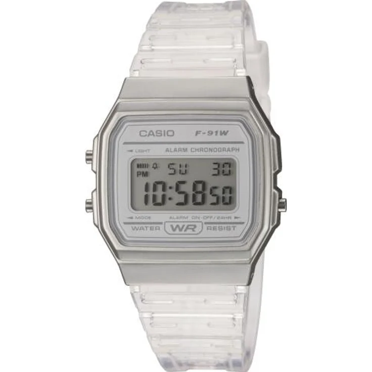 Casio Unisex Uhr F-91WS-7EF Resin weiß – Bild 1