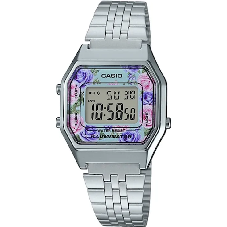 Casio Vintage Lady Steel Flowers, Quarzuhr, 28 mm 