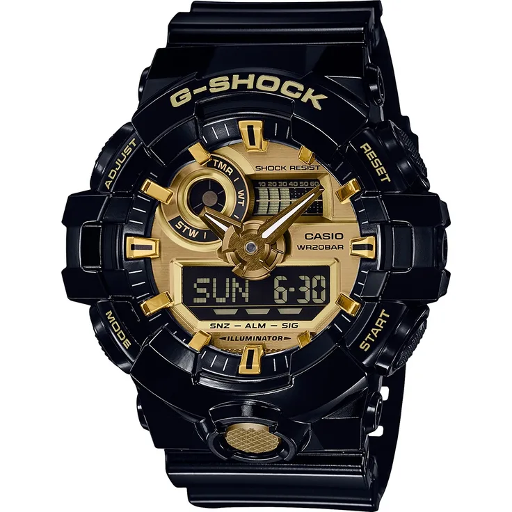 Casio G-shock Gs Basic,  GA-710GB-1AER, gold