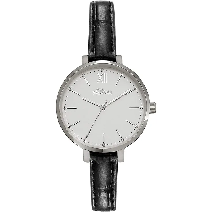 S.oliver So 4194 lq Damenuhr, Quarzuhr, 41 mm, silber