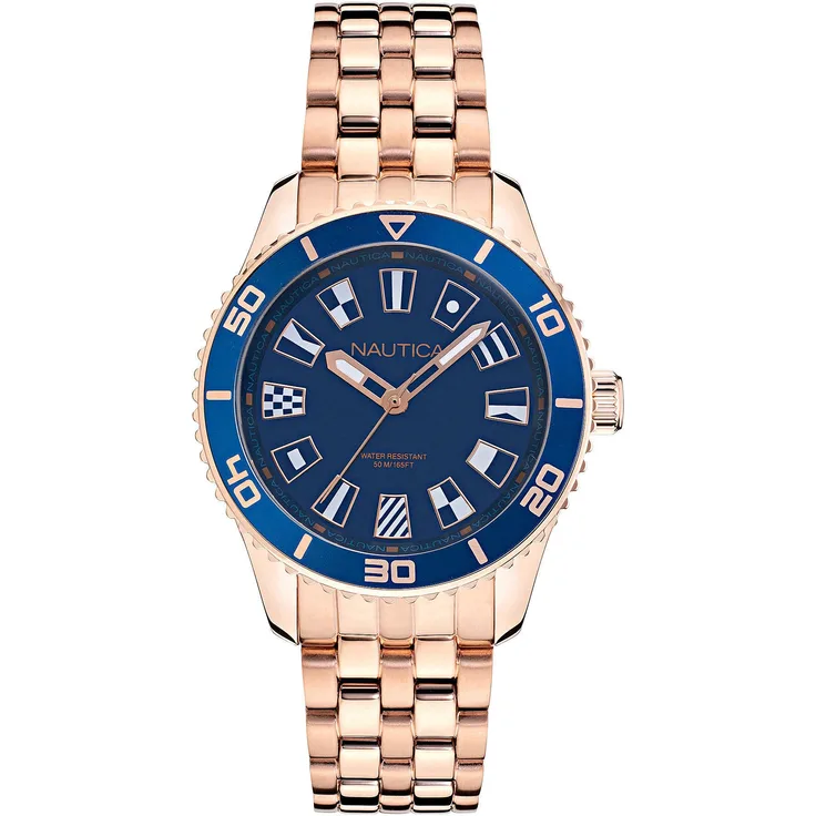 Nautica Pacific Beach ***special Offer***, Quarzuhr, 36 mm, rosegold 