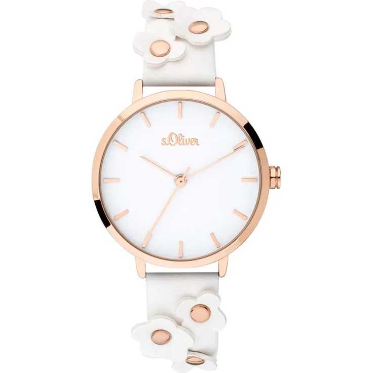 S.oliver So 3699 lq Damenuhr, Quarzuhr, 34 mm, rosegold 