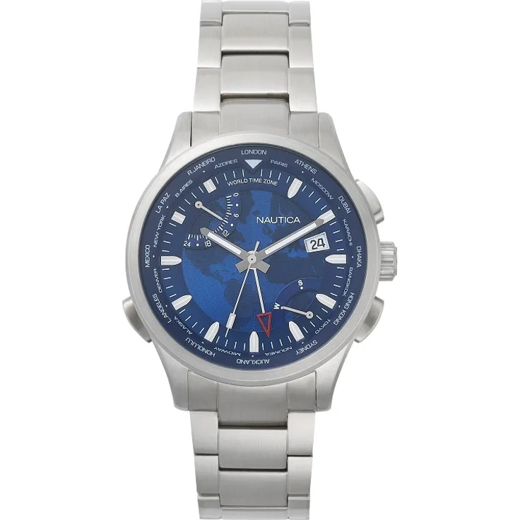 Nautica Shanghai Worldtimer, Quarzuhr, 44 mm 